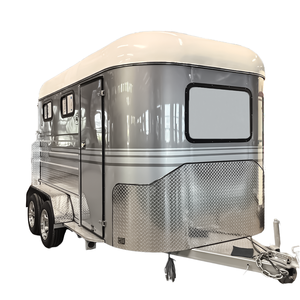 Diviseurs de camion américain miniature 2-4 couvercle en aluminium flottant boîte de Transport en acier pour remorque à chevaux vente de logements - Product Image 1
