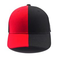 Casquettes de sport d'extérieur de haute qualité à 6 panneaux avec logo brodé personnalisé, casquettes de baseball bicolores ajustables et respirantes pour unisexe