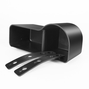 Organizador para asiento trasero de coche, caja de almacenamiento multifuncional con portavasos para asiento trasero, Material ABS, color negro - Product Image 3