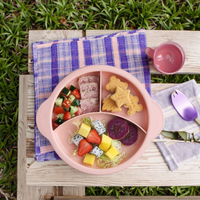 Assiette d'alimentation pour bébé en plastique écologique mignonne, directement de l'usine, pour le repas, plateau tout-en-un, vaisselle pour tout-petits, qualité alimentaire, lave-vaisselle