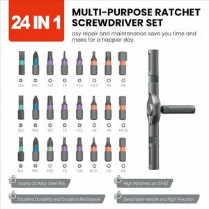 24 Trong 1 Từ Chính Xác Ratchet Tuốc Nơ Vít Thiết Lập Đa Năng <span class=keywords><strong>Mini</strong></span> Công Cụ Sửa Chữa <span class=keywords><strong>Kit</strong></span> Cho PC Hộ Gia Đình Công Cụ Sửa Chữa - Product Image 3