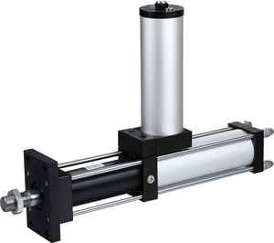 Cilindro Pneumatico Idraulico Personalizzabile in Acciaio Inox Serie 80x50x10-3T/5T/10T/20T Booster - Product Image 6