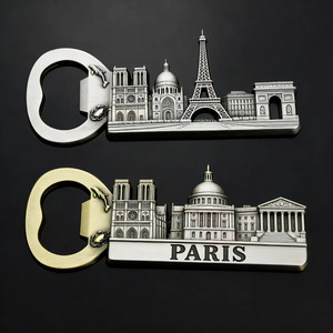 Abridor de Botellas con Logotipo Personalizado de Monumentos de la <span class=keywords><strong>Ciudad</strong></span>, Imán para Refrigerador, Recuerdo Turístico Vintage de Aleación de Zinc en 3D, Venta al por Mayor, OEM, ODM - Product Image 4