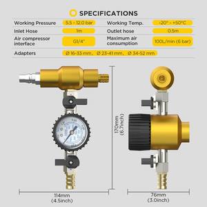 Kit de Test universel de pression pour automobile, huile moteur, réservoir d'eau, refroidisseur, huile de moteur, nouveau - Product Image 3