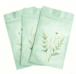 Minlee Security Frosted Mylar <b>Black</b> Stand up Flat Bottom Ziplock <b>Small</b> Air Tight Custom Logo Silk Screen Printed Snack <b>Bags</b> - Product Image 6