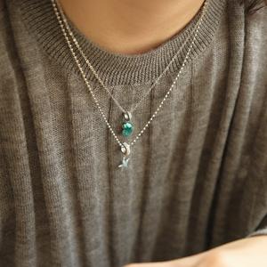 Collier pendentif en argent pur S925, style océan, méduse bleue, design de niche, sensation haut de gamme, personnalité, pendentifs fins, breloques - Product Image 3