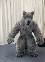 Vente chaude loup-garou en peluche gonflable dessin animé poupée costume marche performance accessoire costume