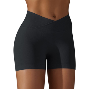 Logo personnalisé Pantalon de sport Gym Fitness Short sans coutures Scrunch fesses femmes entraînement course à pied Biker Yoga Shorts - Product Image 4