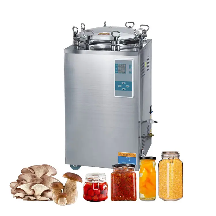 50 l / 100 l / 150 l vacuum packaging film laboratory equipment food sterilizer back pressure cooking autoclave