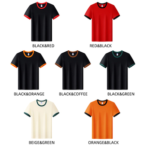 Maglietta girocollo bloccata di colore del Catering di moda <span class=keywords><strong>per</strong></span> abbigliamento da lavoro estivo con maniche corte - Product Image 3