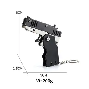 Children's Band Gun Simulation Model Gun Foldable Rubber Band Toy Gun