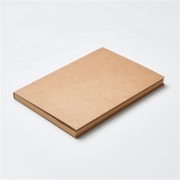 Notizbuch aus Kraftpapier mit Blanko-Seiten und individuellem Logo