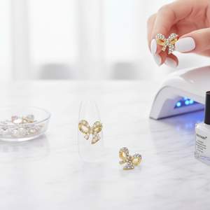 Accessoires de décoration d'ongles 3D en forme de ruban, 2 pièces, K-Beauty coréen professionnel, pour manucure et pédicure, fournitures pour ongles - Product Image 3