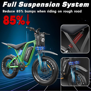 Vélo de montagne électrique à batterie lithium 52V avec frein hydraulique, capacité de charge de 180 kg, pour adultes, transport de marchandises et déplacements en ville - Product Image 2
