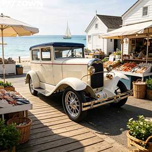 Offre Spéciale ZOWN Voiture Électrique 5 Places Style Rétro Vintage Alimentée par Batterie, 4 Roues, Garantie 2 Ans pour Visites en Résidence - Product Image 1