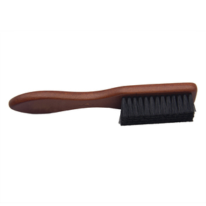 Custom Brand OEM LOGO Brown Barber Hairbrush Finger <strong>Brush</strong> Wood <strong>Beard</strong> <strong>Brush</strong> - Product Image 6