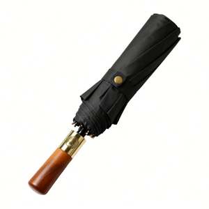 Parapluie automatique anti-vent pliable en 3 sections CJX685, personnalisable avec logo, pour créateur de mode, protection solaire et pluie, portable - Product Image 1