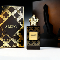 Vente en gros d'usine : Flacons de parfum tendance en verre transparent noir floqué, 30ML 50ML, flacons carrés vides avec boîte cadeau, OEM ODM