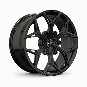 LS8042 High Strength Aluminum Forged <b>Wheels</b> Gloss Black Y <b>Spoke</b> Rims For Daily And Sport Driving - Product Image 1