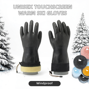 Gants en cuir imperméables, coupe-vent et chauds pour écran tactile, pour snowboard, ski, sports de plein air, cyclisme, entraînement hivernal - Product Image 2