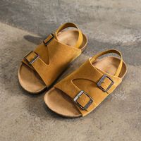 Sandales en liège pour garçons pour le printemps et l'été Chaussures de plage pour filles Chaussures pour enfants à la mode