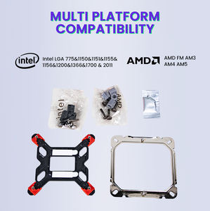 OEM ODM logotipo personalizado CPU enfriador de aire 4 tubos de calor 180W TDP 120mm ventilador Compatible con Intel LGA115X AMD AM4 AM5 precio al por mayor - Product Image 6