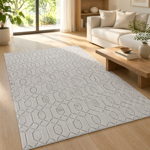 <span class=keywords><strong>Tapis</strong></span> en microfibre jacquard |   <span class=keywords><strong>Tapis</strong></span> moelleux et <span class=keywords><strong>shaggy</strong></span> pour salon et chambre à coucher - Product Image 2