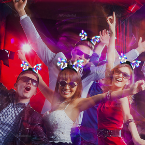 Articles de fête les plus vendus jouet LED bandeaux <span class=keywords><strong>licorne</strong></span> avec 3 modes d'éclairage pour enfants et adultes - Product Image 2
