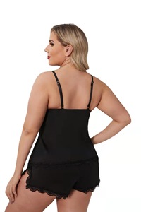 Ensemble de lingerie sexy pour femmes comprenant des bas et un <span class=keywords><strong>porte</strong></span>-<span class=keywords><strong>jarretelles</strong></span> avec des rayures robe de Bondage de grande taille - Product Image 3
