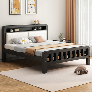 Cama <span class=keywords><strong>de</strong></span> Hierro para Hogar, Dormitorio Principal, Cama Doble <span class=keywords><strong>de</strong></span> 1.5 Metros, Individual para Dormitorio, <span class=keywords><strong>de</strong></span> Hierro Reforzado para <span class=keywords><strong>Cuarto</strong></span> <span class=keywords><strong>de</strong></span> Alquiler con Cama <span class=keywords><strong>de</strong></span> Hierro <span class=keywords><strong>de</strong></span> 1.2 Metros - Product Image 3