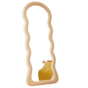 Specchio HD a Figura Intera <span class=keywords><strong>da</strong></span> <span class=keywords><strong>Parete</strong></span> Personalizzato in Stile Italiano con Design Unico a Onda in Velluto Stile Nordico - Vendita all'Ingrosso dalla Fabbrica per Arredamento Casa e Camera <span class=keywords><strong>da</strong></span> Letto - Product Image 5