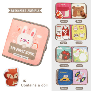 Jouets sensoriels pour nourrissons, jouets <span class=keywords><strong>de</strong></span> voyage pour tout-petits, activités, livre d'activités 3D, jouets Montessori cognitifs texturés, jouets doux <span class=keywords><strong>et</strong></span> silencieux pour bébés, livres en tissu - Product Image 6
