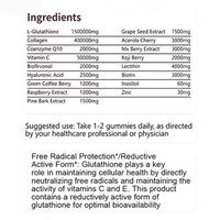 Capsules de beauté haut de gamme OEM/ODM avec 1 500 mg de glutathion et de collagène, anti-rides, éclaircissant pour la peau, ongles sains