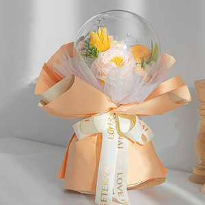 Bouquet de <span class=keywords><strong>fleurs</strong></span> savon en forme de boule, 81 pièces, <span class=keywords><strong>fleurs</strong></span> séchées, pour un cadeau d'anniversaire pour petite amie, pour la saint-valentin, pour la fête <span class=keywords><strong>des</strong></span> mères - Product Image 4