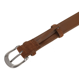 <span class=keywords><strong>Ceinture</strong></span> <span class=keywords><strong>Chic</strong></span> pour femmes avec boucle ronde en argent <span class=keywords><strong>Ceinture</strong></span> en daim de qualité supérieure Texture intemporelle <span class=keywords><strong>Ceinture</strong></span> en daim avec boucle en métal brillant Largeur 2.8 CM - Product Image 3