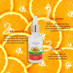 Sérum éclaircissant anti-âge à la vitamine C 30 ml avec cellules souches de citrus et acide hyaluronique pour le visage - Product Image 3