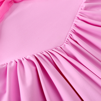 Vestido de Yoga para Niñas, Certificado por CPC y CPSIA, Diseño Personalizado, Nailon y Spandex, Traje de Fiesta Infantil, Transpirable, con Malla Circular