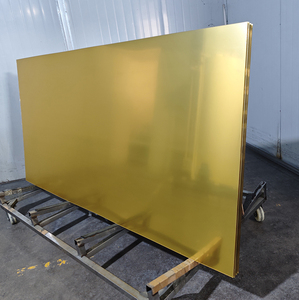 Plaque <span class=keywords><strong>miroir</strong></span> acrylique écologique dorée unidirectionnelle de 1 mm, 2 mm, 3 mm avec film de protection PE, service de découpe <span class=keywords><strong>sur</strong></span> mesure - Product Image 6
