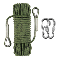 Corde de sécurité tressée haute résistance pour la randonnée en extérieur, 8 mm, 9 mm, 10 mm, 12 mm, corde statique pour l'escalade en montagne, vente en gros