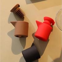 Bouchon verseur en silicone 2-en-1 réutilisable pour bouteilles de vin, d'huile et de vinaigre