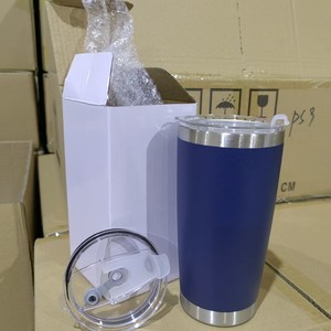 Vaso Térmico de Viaje <span class=keywords><strong>para</strong></span> Coche de 20oz con Logotipo Personalizado al por Mayor de Fábrica, de Acero Inoxidable con Recubrimiento en Polvo y Tapa <span class=keywords><strong>para</strong></span> Café - Product Image 4