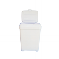 Seau de rangement carré en plastique 30 litres boîte de rangement avec couvercle pour friandises pour animaux de compagnie récipient pour aliments pour animaux de compagnie
