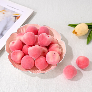 Wholesale Mini Artificial Peach <b>Foam</b> Fake Peach Fruit Lifelike Simulation Peach for Home Decor Photography Props - Product Image 1