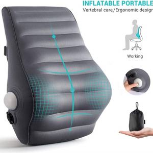 เบาะรองนั่งเป่าลม เบาะรองหลังเป่าลม ที่รองหลังแบบเป่าลมสำหรับเก้าอี้สำนักงาน เบาะรถยนต์ การเดินทาง และใช้ในบ้าน - Product Image 5