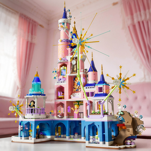 En stock, vente en gros, jouet de construction de château féérique pour filles, ensemble de construction de <span class=keywords><strong>palais</strong></span> de princesse, cadeau d'anniversaire créatif pour les enfants - Product Image 3