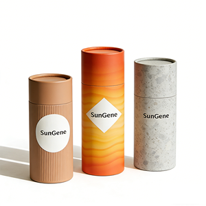 Tube cylindrique promotionnel avec étiquette personnalisée, emballage en papier écologique, boîte ronde en carton recyclable pour cadeau de mariage - Product Image 6