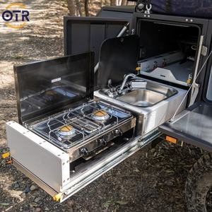 Remolque de viaje todoterreno estándar australiano Pop Top Caravana híbrida con sofá OTRs T11 Campervan Conversión modular - Product Image 3