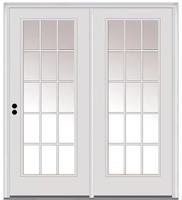 Kit de vitrage et de cadre isolant thermique 15 vitres (plein vitrage) pour grilles personnalisées entre vitres, destiné aux portes extérieures solaires en fibre de verre