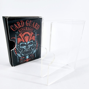 Porta Tarjetas Transparente, Cubierta de Acrílico para Tarjetas, Accesorios de Magia para Tarjetas, Protector de Cartas de Juego - Product Image 1