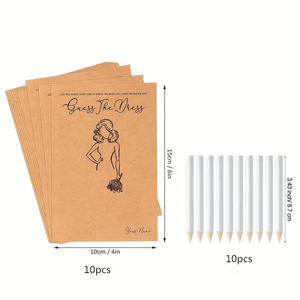 Juego de cartas para despedida de soltera, despedida de soltera, vestido de novia, papel de cubierta dura, decoración de boda, suministros para fiestas - Product Image 6